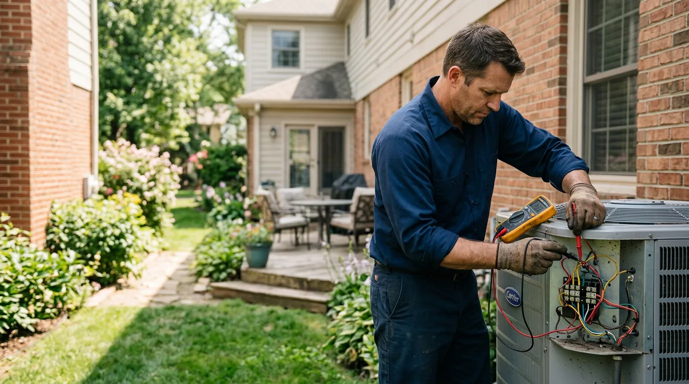 HVAC technician working near Theresa, NY